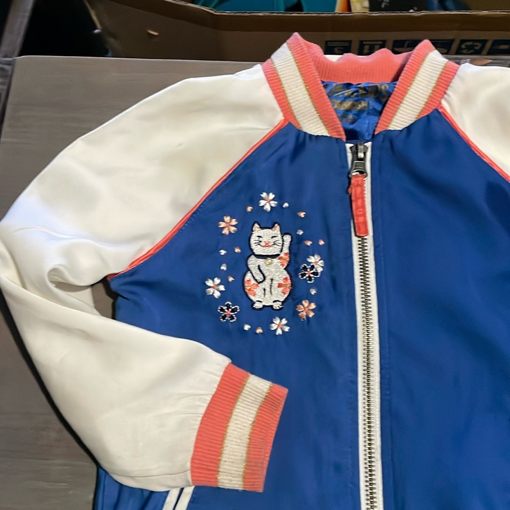 Beautiful kids bomber jacket with Japan embroidery